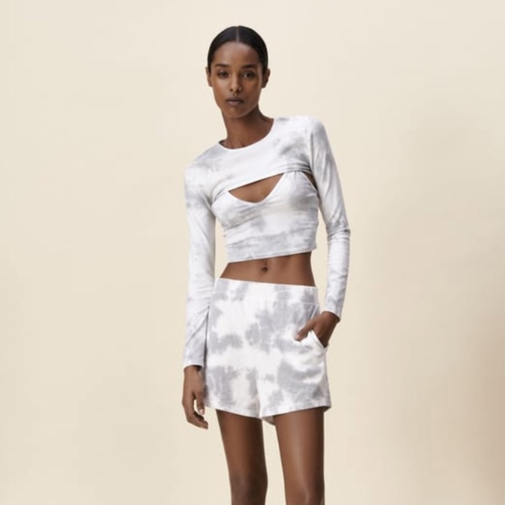 Zara Tie Dye Shorts High Waisted